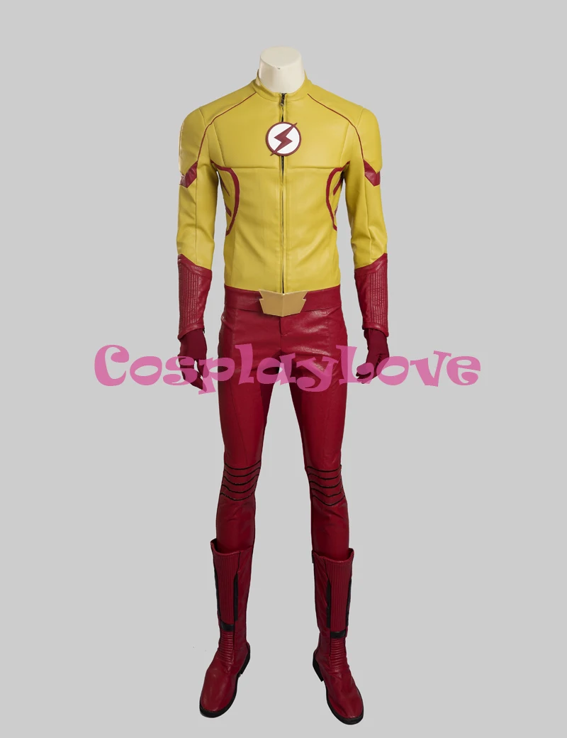Флэш-Сезон 3 Wally West Косплей Костюм Барри Аллен cos для взрослых | Тематическая