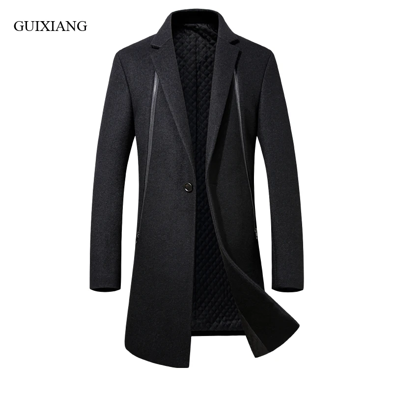 2017 new arrival Winter Style men boutique woolen overcoats business