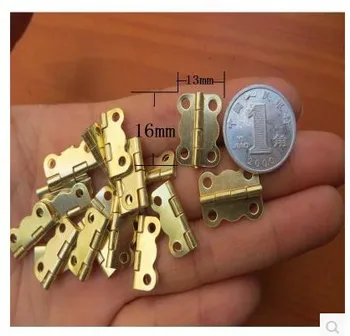 

100pcs 16*13 Mini Butterfly Style Cabinet Drawer Butt Hinge Lightweight