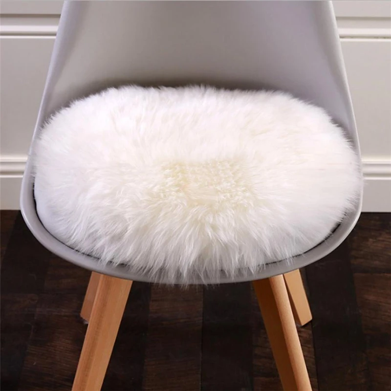 2018NewSoft Artificial Sheepskin Rug Chair Cover Artificial Wool Warm And Cozy Hairy Carpet Seat Pad 01