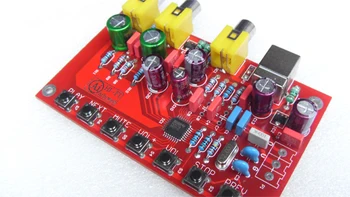 

PCM2706 HI-FI audio amplifier USB decoding sound card With stereo coaxial fiber output Supports sample rate 32K 44K 48K Hz