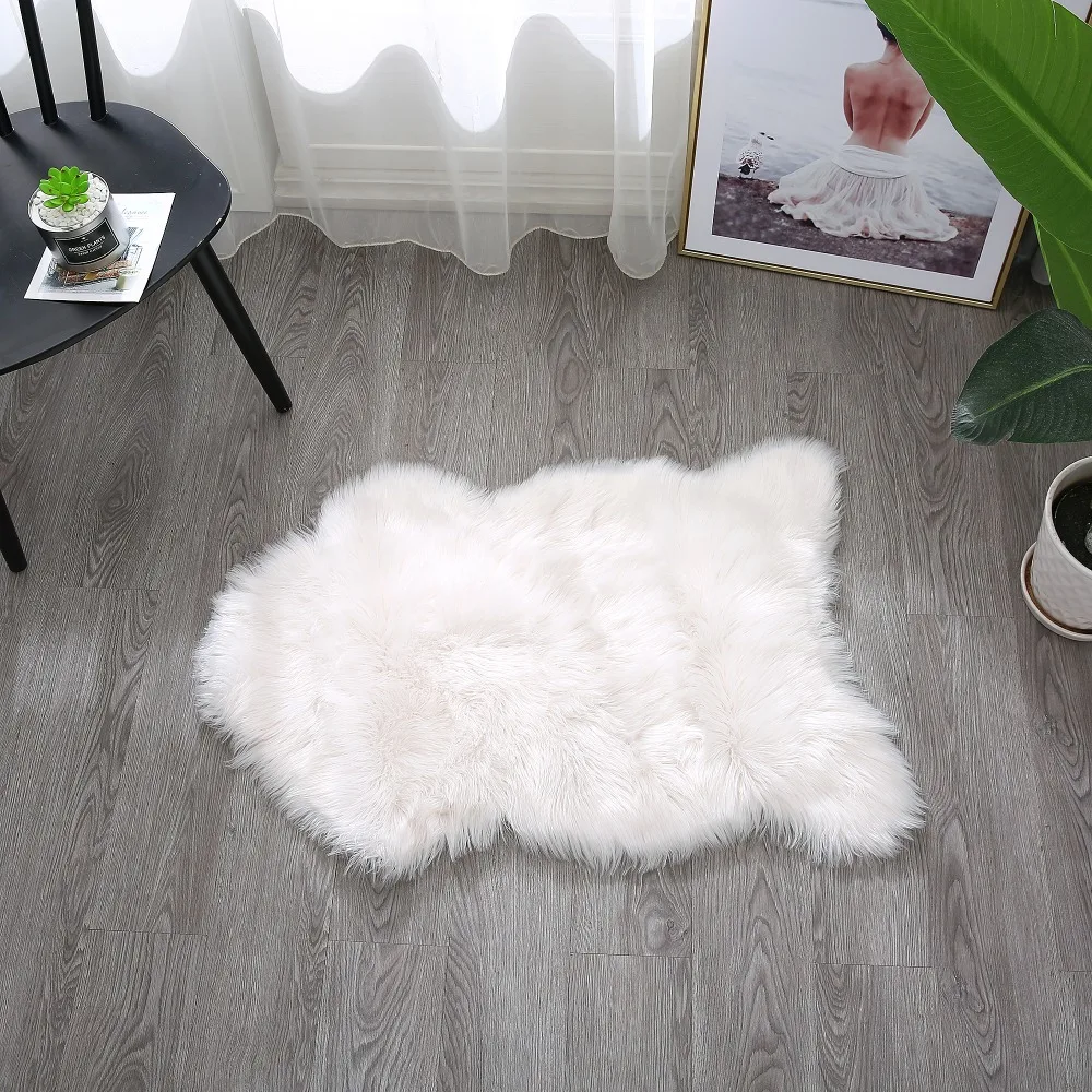 Townssilk Washable faux fur Tibetan Mongolian Sheepskin Fur Hide pelt