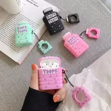 Axbety для AirPods чехол 3D милый мультяшный чехол для наушников для Airpods 2/i10/i11TWS Защитная крышка с кольцом на палец