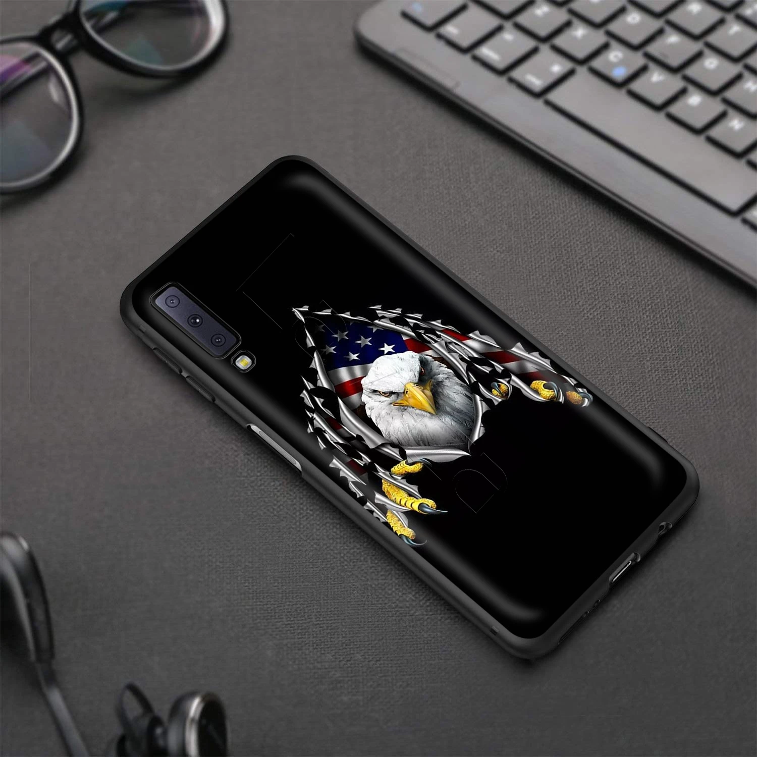 Американский орел флаг США чехол для Samsung Galaxy J6 A9 A8 A7 A70 A6 A5 A50 A40 A30 A3 A10 A51 A71 A81 A91
