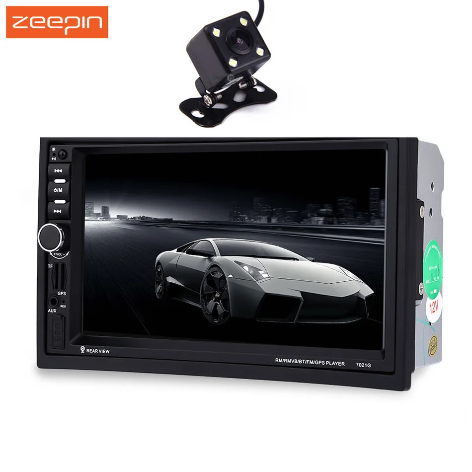 

Zeepin7021G 2 Din Auto Car Multimedia Player+GPS Navigation 7'' HD Touch Screen MP3 MP5 Audio Stereo Radio Bluetooth FM USB