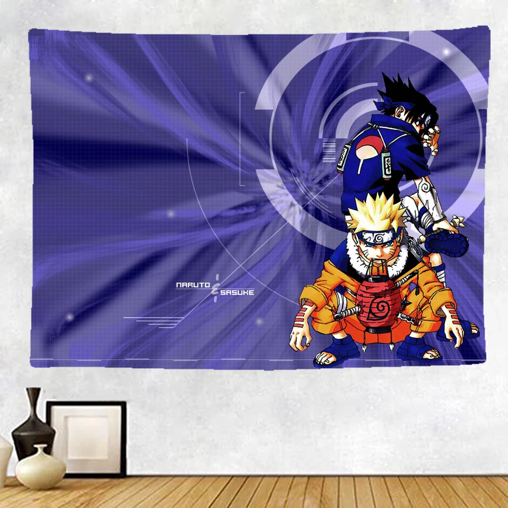 

Classic Japan Anime Naruto Big Tapestry Wall Hanging Beach Mat Polyester Thin Blanket Yoga Shawl Mat Cartoon 200x150cm Blanket