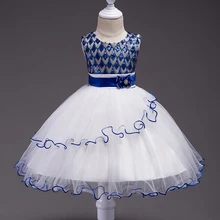 Abgmedr цветок Блёстки принцессы платье для маленьких девочек Лето для рождественской вечеринки пачка Кружево Платья для женщин Одежда Дети 2-15 на день рождения