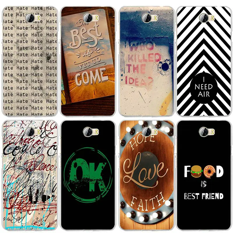 

Soft TPU Phone Cases for Huawei P8 P9 P10 P20 P30 Mate 10 Lite Pro Y3 Y5 Y6 II Honor 7 Smart Bags Inscriptions Wall Paint