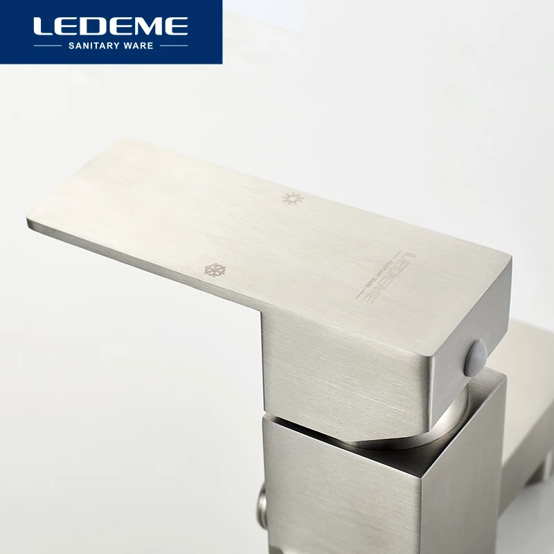 Смеситель для ванны LEDEME L72033 душевая лейка из нержавеющей стали одна ручка кран