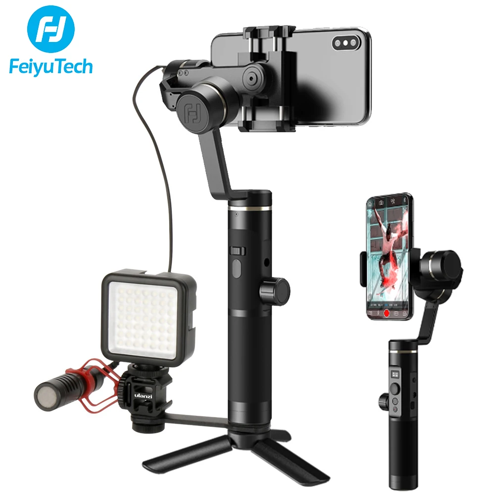 

Feiyutech Feiyu SPG 2 Handheld Gimbal 3-Axis Splashproof Video Stabilizer for iPhone XS X 7plus Gopro 7 6 5 Vlogging VS Smooth 4