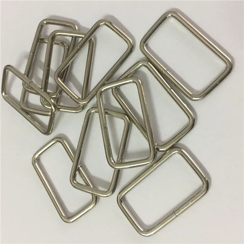 50 Pcs Rectangle 1'' 25mm Dee Rings for NonWelded D ring Non Welded