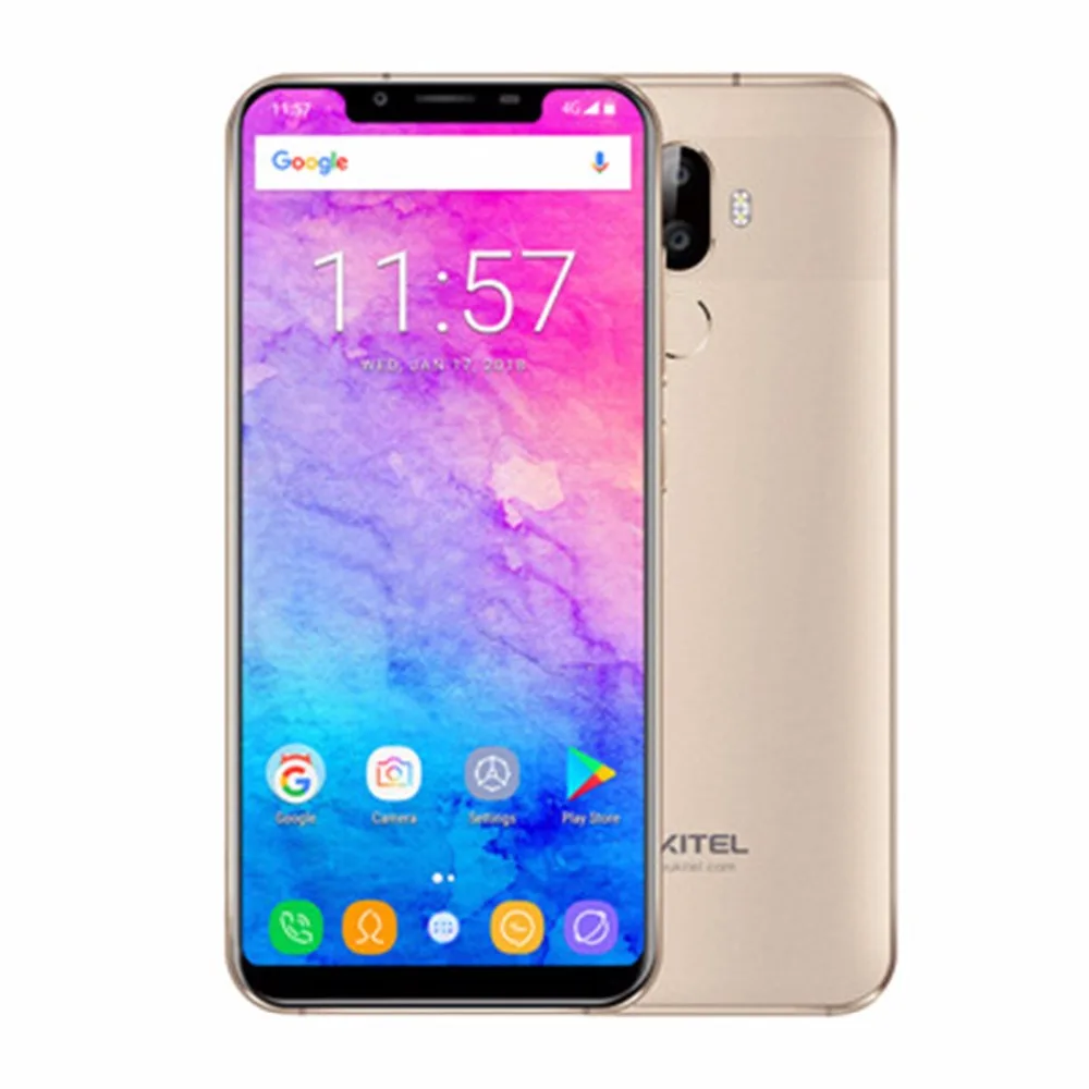 4G LTE Oukitel U18 5 85 &quot21:9 полный Дисплей смартфонов Face ID MT6750T Octa Core Android 7 0 4 GB 64 13MP Dual SIM
