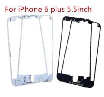 

10pcs Front Bezel with hot glue Middle Frame for iPhone 6 Plus 5.5 inch Black white Mid Frame Chassis Bezel Touch Screen LCD