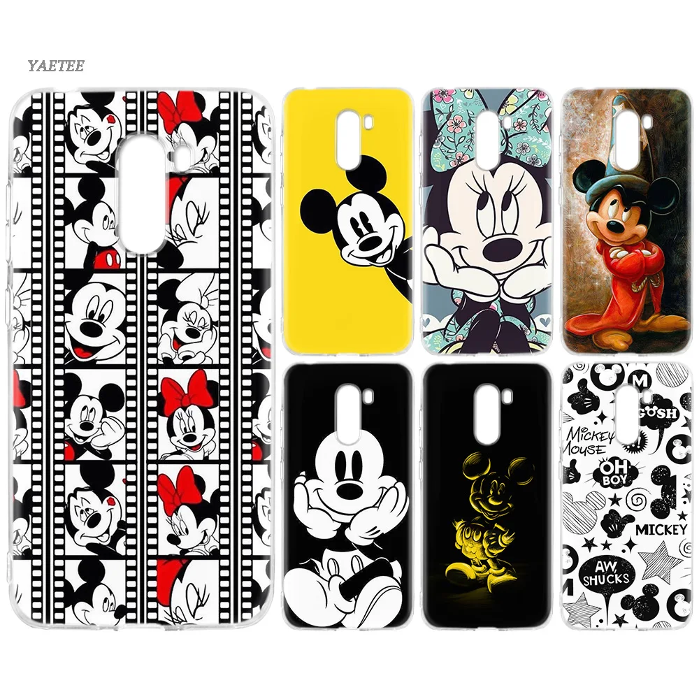 

Cartoon Mickey Mouse Soft TPU Case For Xiaomi Redmi S2 Y3 7A K20 Note 7 7S 6 Pro 5 4 4X Pocophone F1 9T A2 8 Lite 5X 6X A1 Cover