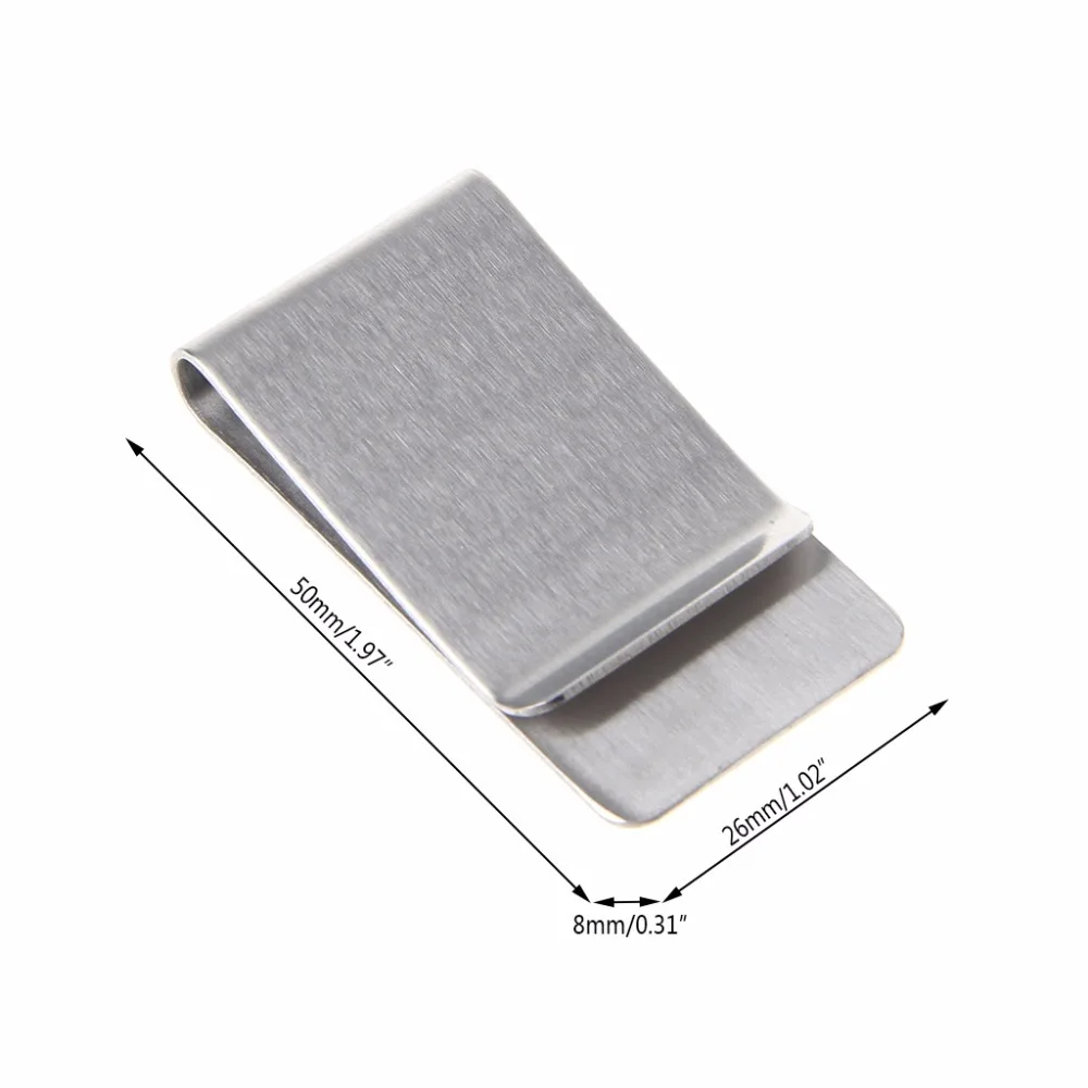 THINKTHENDO высокое качество серебро Цвет Тонкий Деньги Клип кредитной карты бумажник Новый Нержавеющая сталь