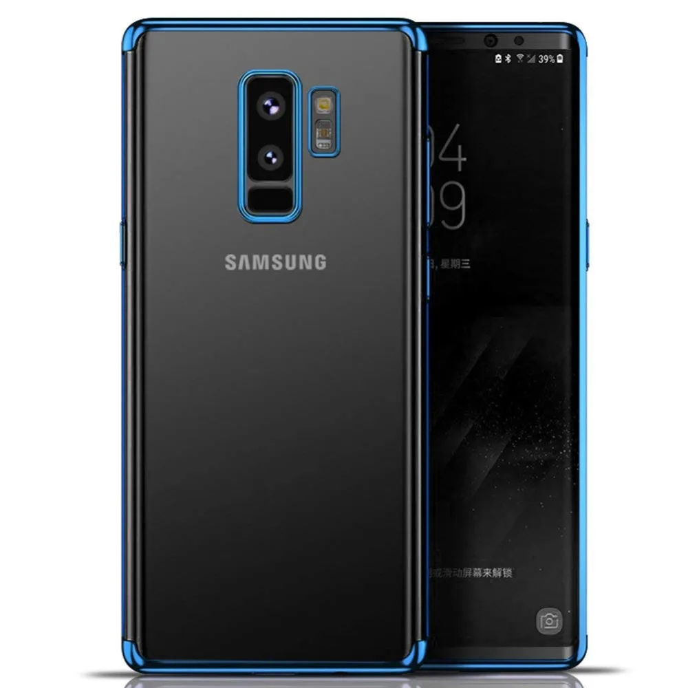 Portefeuille For Samsung Galaxy S9 Plus Case S8 Note 8 9 A3 A5 A7 2017 2018 A6 J3 J5 J7 S9plus TPU Rubber Cover Plating Frame (2)