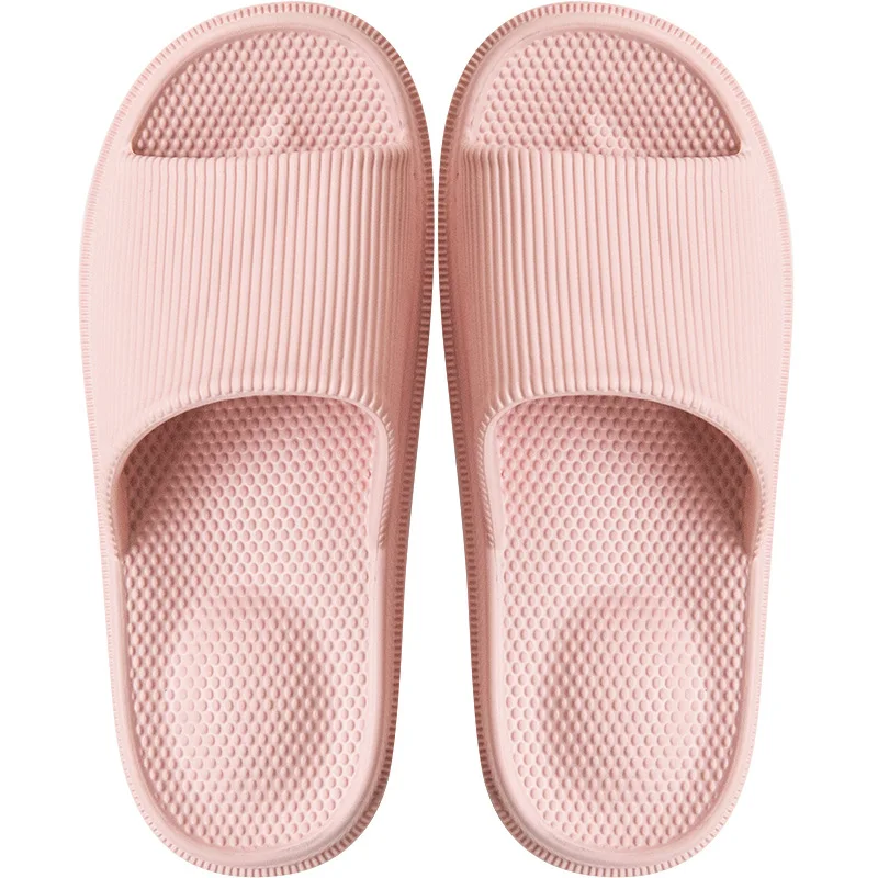 Женские массажные тапочки; Сабо; женская домашняя обувь; дышащая пляжная обувь на плоской подошве для ванной; mules EVA; большие размеры - Цвет: 9