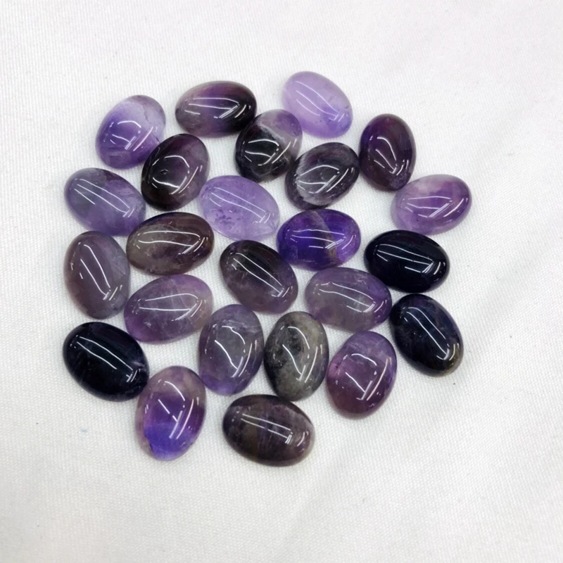 

Wholesale 20pcs Amethys t Cabochon,Oval Cabohcon Bead 10x14mm 12x16mm 13x18mm 15x20mm 18x25mm 22x30mm Gem Stone CAB,Ring face