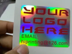 5x5 см лазерная наклейка с серебристой голограммой этикетка печать на заказ