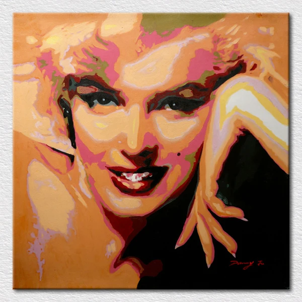 

Wholesale modern Canvas art printed sexy Marilyn Monroe oil paintings with good quality for sofa walll Free Shipping