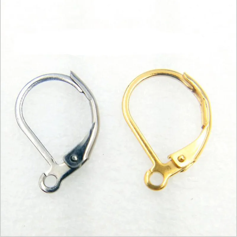 

10pcs/lot Stainless Steel Silver Tone French Earring Hooks Wire Clasp Finding for DIY Earring Making Components Supplier Z789