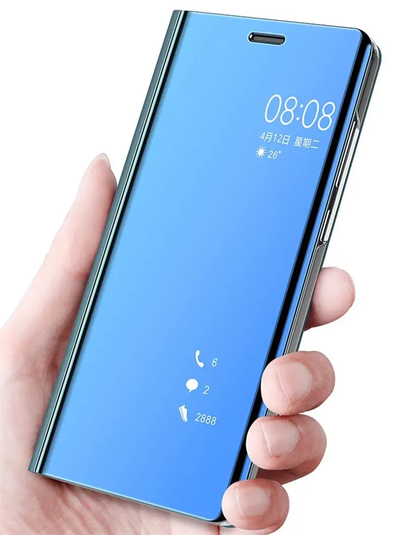 Чехол для Vivo Y95, умный зеркальный чехол, 6,22 дюймов, откидная подставка, кожаный чехол для телефона s, для Vivo Y91, чехол Y 91 95, чехол для Vivo Y95, чехол