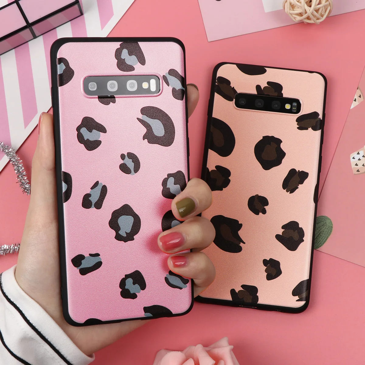 

Matte Silicone Leopard Print Case For Samsung A40 A50 A70 A30 A20 A7 A9 A8 A6 Plus 2018 2016 2017 Phone Bags Back Cover Fashion