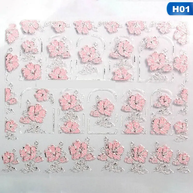 Китайский стиль дизайн ногтей стикер лак для ногтей аппликация 3D переводные наклейки для воды инструменты для маникюра