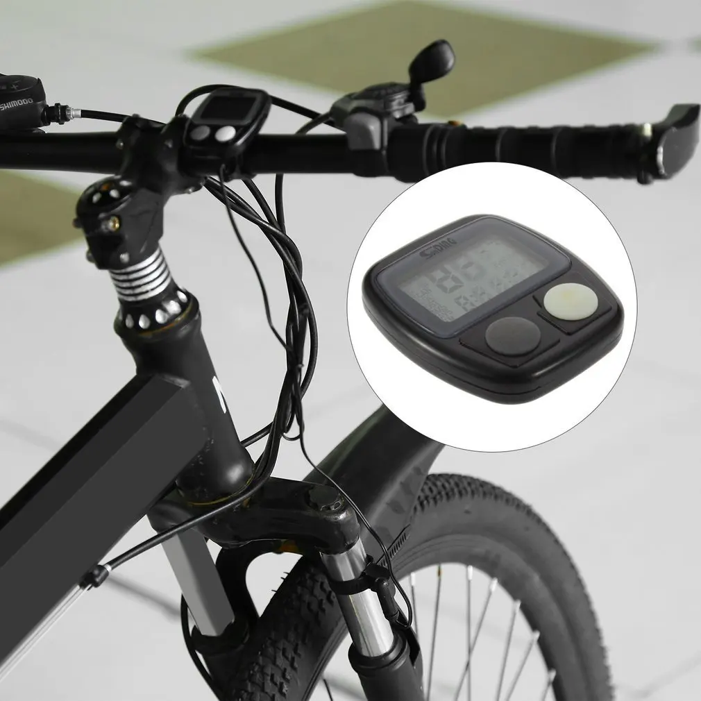 Велосипедный компьютер, спидометр, цифровой ЖК-экран, велосипедный компьютер, ЖК-дисплей, одометр, спидометр, секундомер для велосипеда, SD-548B