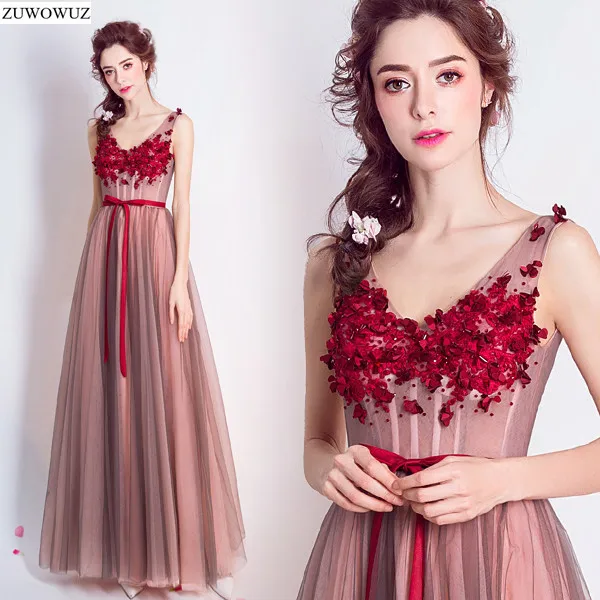 

2017 new arrival stock maternity plus size bridal gown pregnant evening dress pink grey engagement social long flower belt 5946