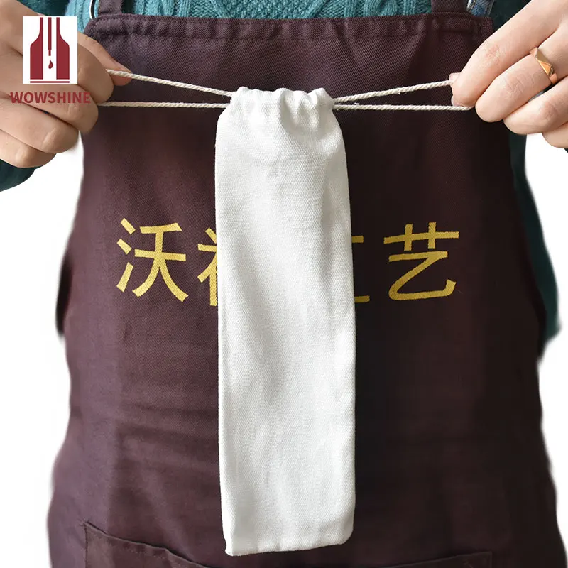 

Wholesale 50Pcs/Lot Portable Storage straw bag Reusable Pouch Picnic Camping Chopsticks Tableware Bag Size 6x25cm