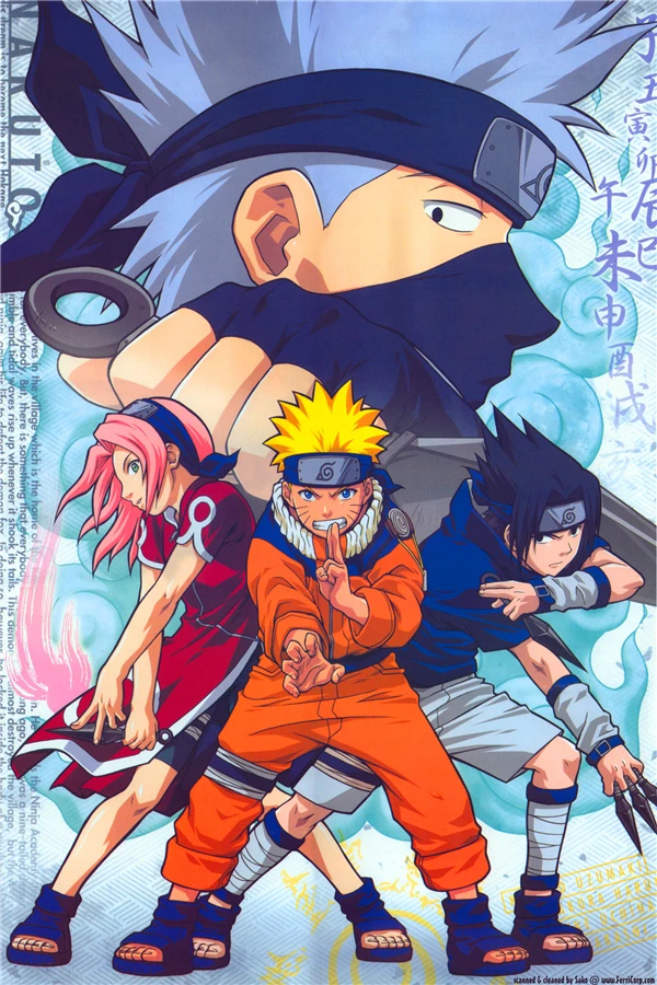 Personalizado Canvas Art Cartaz Naruto Shippuden Hatake Kakashi