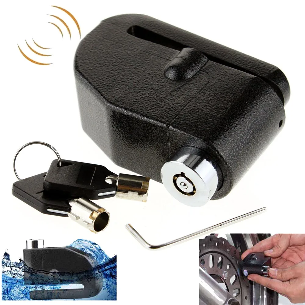 Motorcycle Scooter Brake Disc Lock Moto Anti Theft Alarm Security