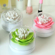 Горячая лотоса хлопковая коробка для хранения зубочисток чехол цветок ватные палочки держатель для зубочисток Органайзер Домашний декор