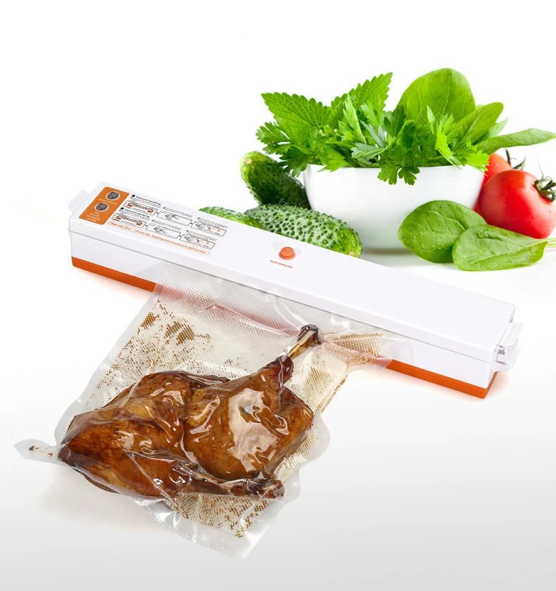 

220V/110V Household Food Vacuum Sealer Packaging Machine Film Sealer Vacuum Packer Including 10Pcs Bags