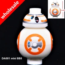 Звездные Войны 50 шт./лот BB8 BB-8 2,5 см Рисунок R2D2 Набор строительных блоков Модель Кирпичи Игрушки