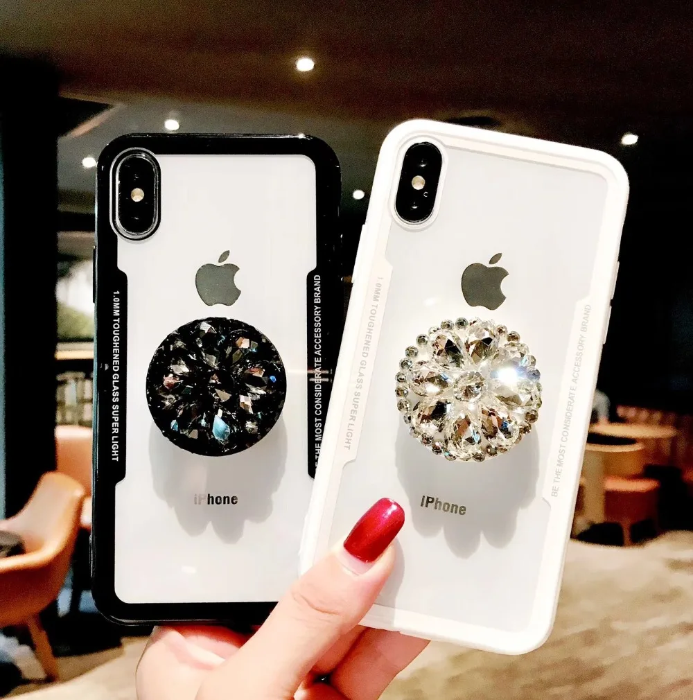 (1PC) The diamond clear case For iphone xs max xr 8 x 6 7 plus 6s Back