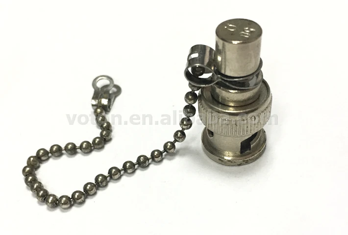 50Ohm BNC male rf connector Termination With chain (10)