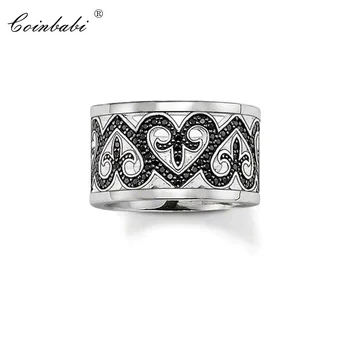 

Rings Arabesque Heart 925 Sterling Silver Gift For Women, Thomas Style Glam Fashion Eternity Rings TS Fashion Jewelry Wholesale