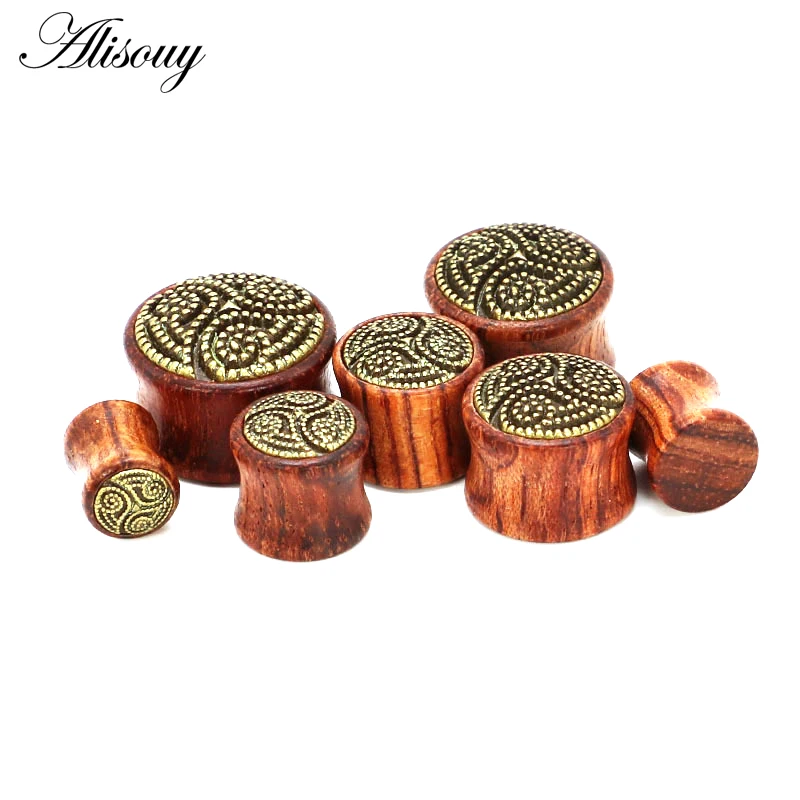 Piercing jewelry Body piercing earrings Ear piercing jewelry Body piercing jewelry Body jewelry 1 PC Bamboo Wood Ear Plugs Gauges Earrings Women Men Flesh Tunnel Expander Piericing Stretcher Body Piercing Jewelry