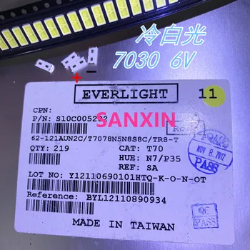 

1000PCS EVERLIGHT LED 7030 LED Backlight TV High Power 1W 6V LED Backlight Cool white For LED LCD TV Backlight Application