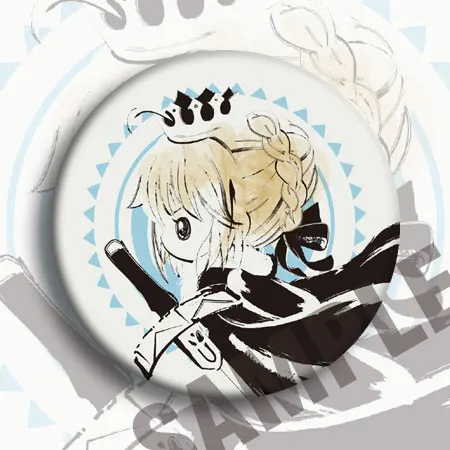 58 мм Fate Grand заказ аниме значки меч король fgo для декольте груди мешок подарки