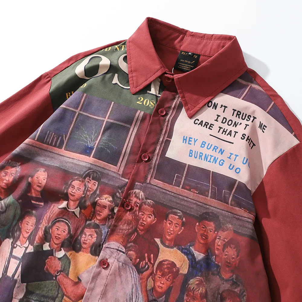 OSCN7 2019 عارضة طباعة قصيرة كم قميص الرجال الشارع الشهير الصيف هاواي الشاطئ النساء أزياء فضفاضة قصيرة الأكمام قمصان رجالي 3909