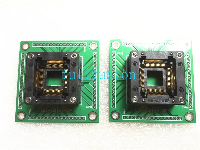 USB адаптер для программирования встроенный Тестовый разъем QFP64 0 8 мм|Промышленные