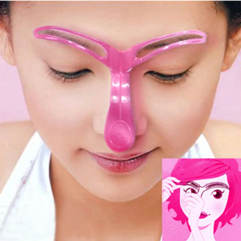 

2 Pcs Eyebrow Stencils Shaping Grooming Eye Brow Make Up Model Template Reusable Design Eyebrows Styling Tool 2 Type
