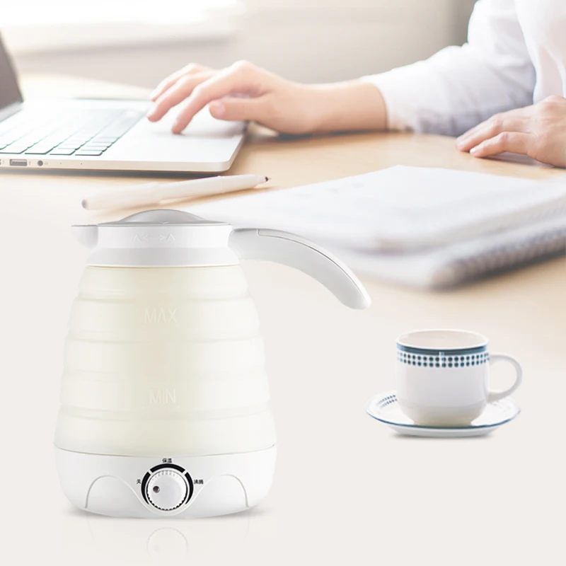 

hot Travel Foldable Electric Kettle Fast Water Boiling Food Grade Silicone Boil Dry Protection YS-BUY