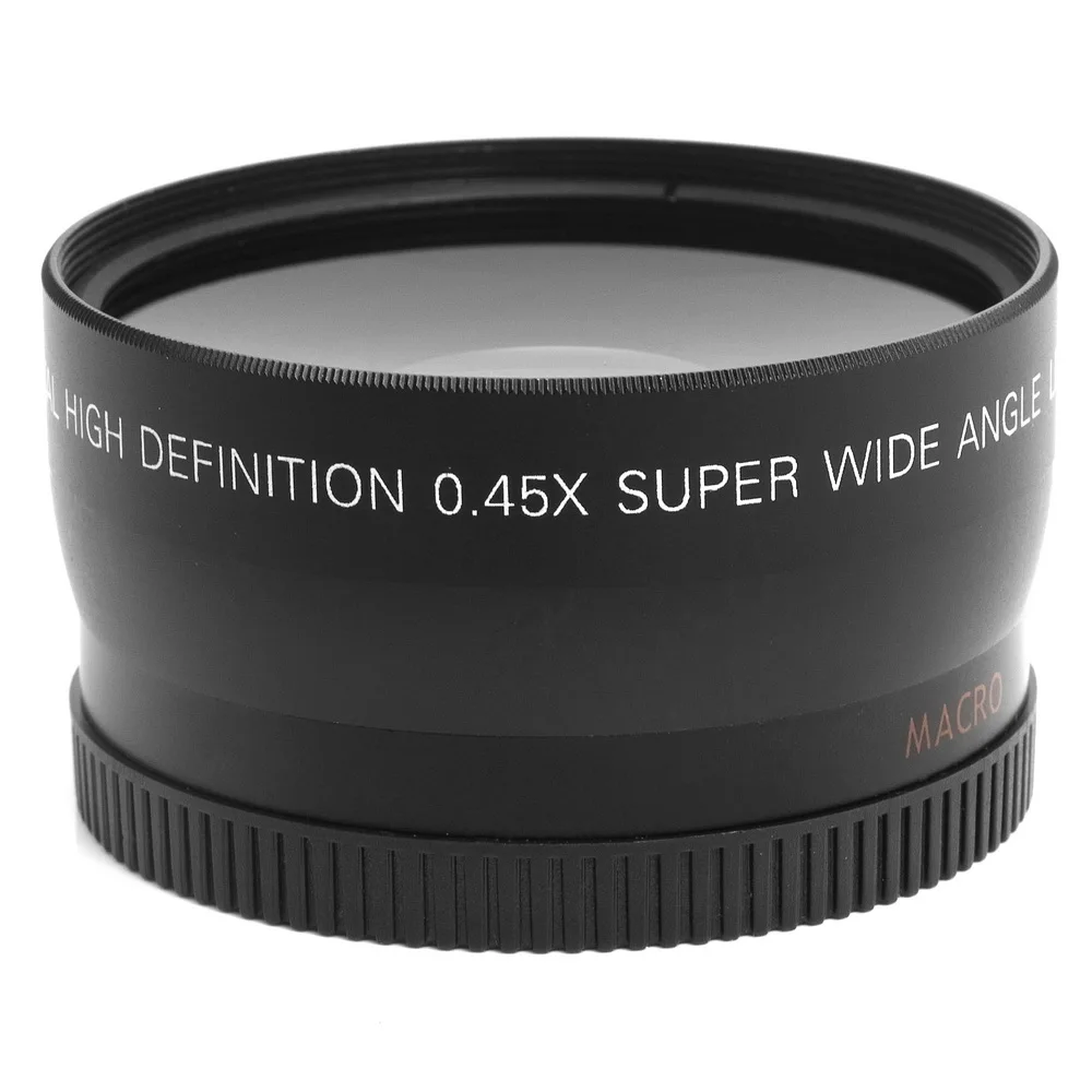 Wide Angle Macro Lens 0.45x 58mm for Canon Rebel T5i T4i T3i T2i XS XSi