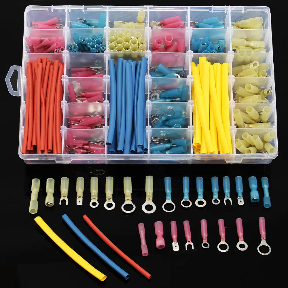 400Pcs Car Wire Electrical Set 255pcs Terminal Connectors + 145pcs 21