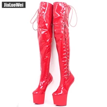 High-heeled shoes Women sexy over-the-knee long boots Round Toe shoes motorcycle Pole dancing boots plus size High stage boots цена High-heeled shoes Women sexy over-the-knee long boots Round Toe shoes motorcycle Pole dancing boots plus size High stage boots цены онлайн