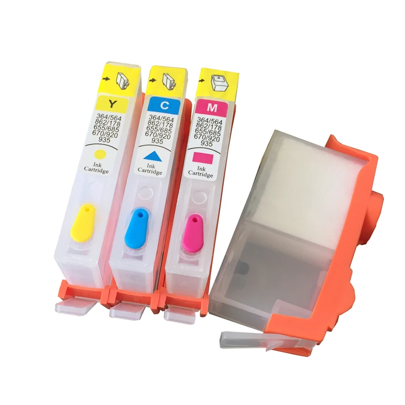 ink cartridge for hp934 for hp935 XL refillable ink cartridge empty ink cartridges with chips